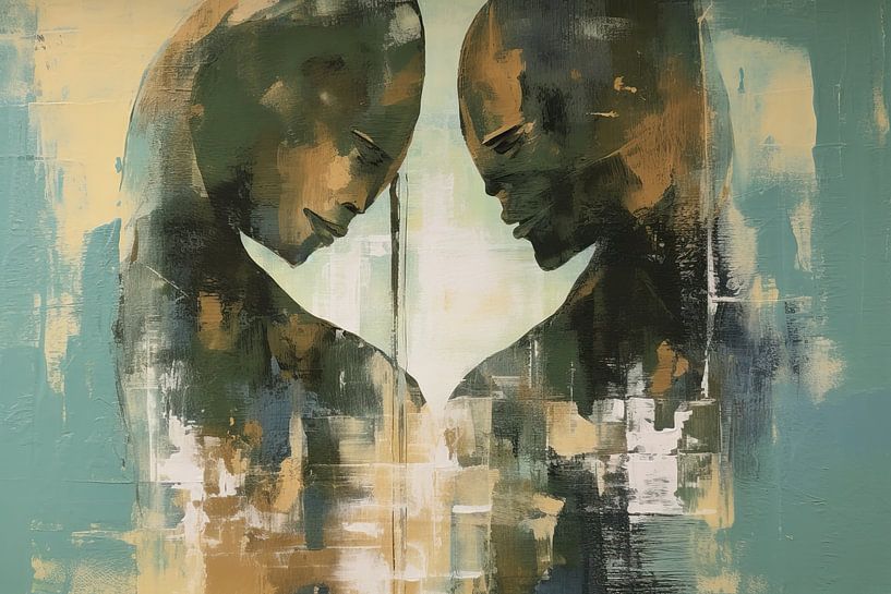 Painting Gentle Sanctuary | Hug me by Eye catching paintings