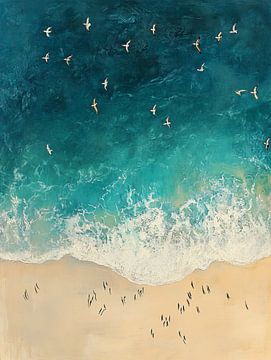 Vleugels boven de kust van Mosaic Dialogue