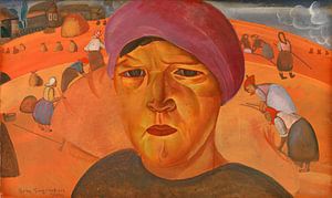 Boris Dmitrijewitsch Grigorjew - Russische Bäuerin (1923)