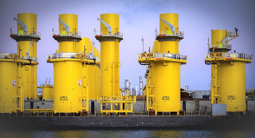 Hafen von Rotterdam von Monique van Falier