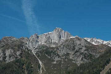 De top van Brévent, Chamonix Mont-Blanc van Hozho Naasha
