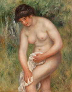 Badende Frau beim Abtrocknen, Pierre-Auguste Renoir (1901-1902)