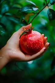 Granatapfel frisch gepflückt von Poster Art Shop