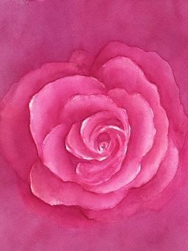 Traum einer Rose Hochformat von Karen Kaspar