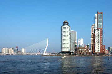 Skyline Rotterdam Kop van Zuid van Rick Van der Poorten