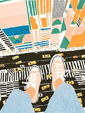 Boven de stad van May