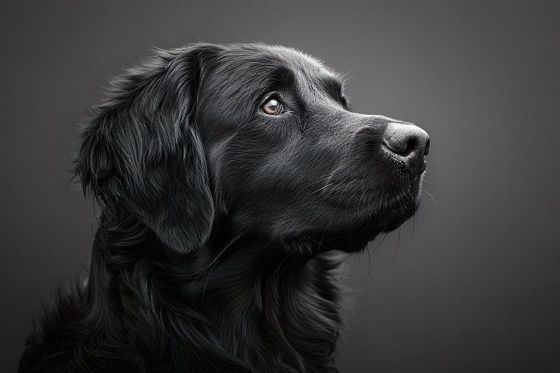 Golden Retriever schwarz von PixelPrestige