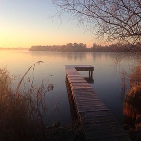 Sunrise at the lake von Mariët Visser