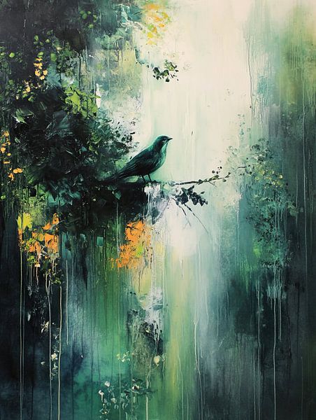 Groene Vogel van Blikvanger Schilderijen