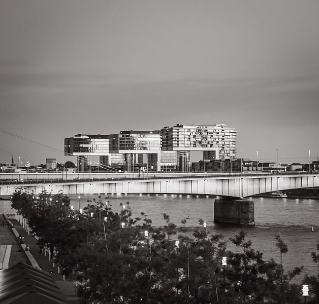 Crane houses in the Rheinau harbour in Cologne by Mustafa Kurnaz
