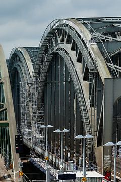 Elbebrug, ijzeren brug, Hamburg van Dieter Ludorf