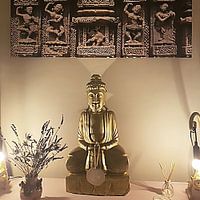 Kundenfoto: Vier antike Tänzer und Ganesha von Affect Fotografie, auf leinwand