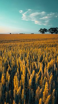 Grain field France by Stadspronk