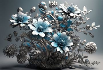 Bloemen, V8 van Rein Bijlsma Art