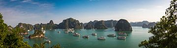 Ancré dans la baie de Ha Long, au Vietnam sur Rietje Bulthuis