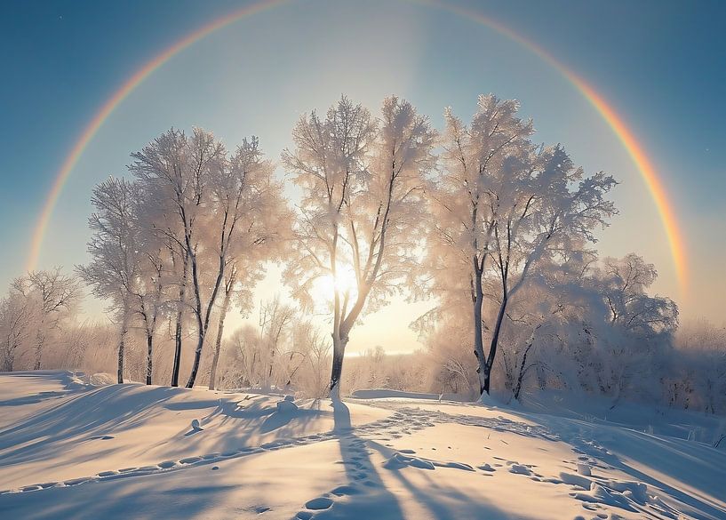 Winterlandschaft von fernlichtsicht
