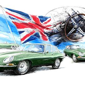Jaguar e-Type (1961) van Martin Melis