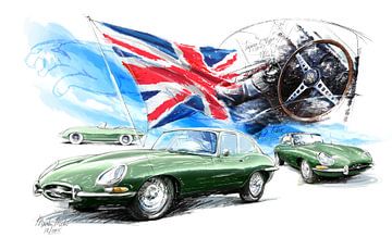 Jaguar e-Type (1961) by Martin Melis