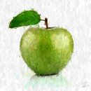 Grüner Apfel von Theodor Decker Miniaturansicht