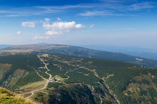 GIANGEANSE BERGEN Uitzicht vanaf de Schneekoppe