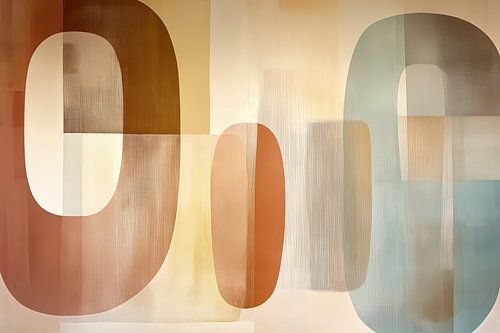 Modern abstract boho