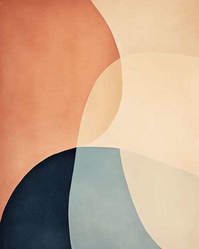 Moderne und abstrakte Formen im Bohème-Stil