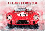 Ferrari 250 Testa Rossa Le Mans Sieger 1958 von Theodor Decker Miniaturansicht