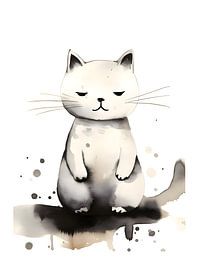 Cat for nursery by Moody Mindscape