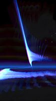 Blaues Lichtband