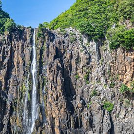 Waterval op het eiland Reunion in de Indische Oceaan van Reiner Conrad