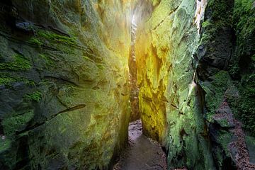 Felsenland in de Zuid-Eifel, Rijnland-Palts, Duitsland van Alexander Ludwig