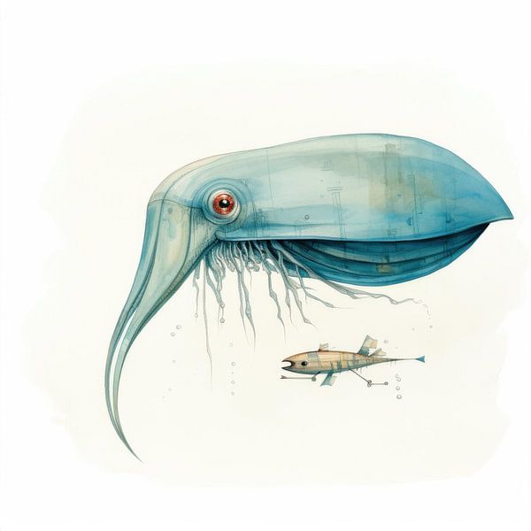 Minimal-Tintenfisch von Aloke Design