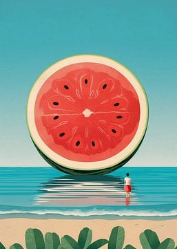 Watermelon mirage by Color Square