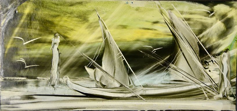 Segelboote am Strand von Axel Scharfe