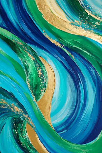 Wave of colours and textures by Poster Art Shop