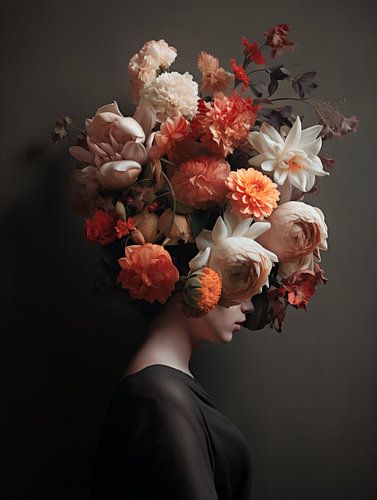 Symphonie florale regardant vers la droite