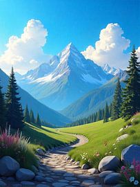 Serenity of the Mountains by prestiva ardana