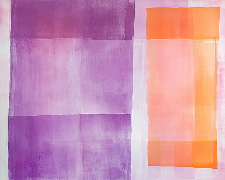 Kleurcontrast | Abstracte Rechthoekige Kleurvlakken van Modern Collection