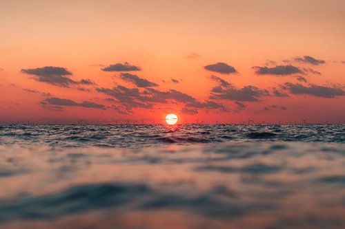 Noordzee zonsondergang