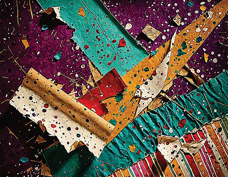 Collage abstrait 4 par Timba Art