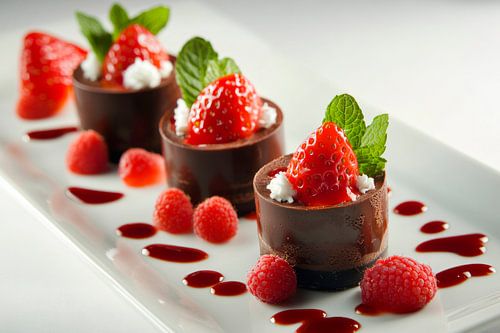 Aardbeien dessert