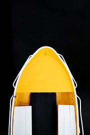 Gelbe Schaluppe angedockt von Jascha van der Wijden