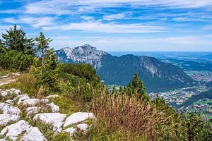 Aussicht vom Gipfel des Prediktstuhls im Berchtesgadener Land