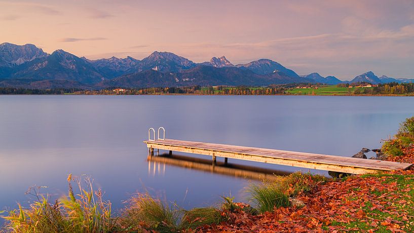 Herfst bij de Hopfensee, Beieren van Henk Meijer Photography