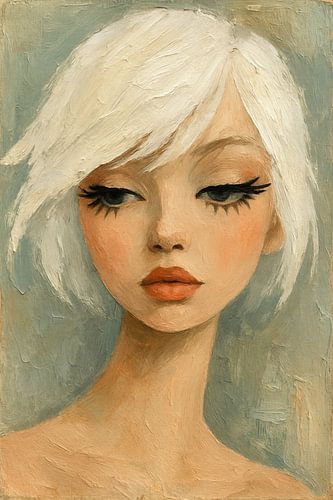 Abstract figuratief portret - Lunelle