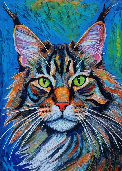 Maine Coon Kat van MIROKKU