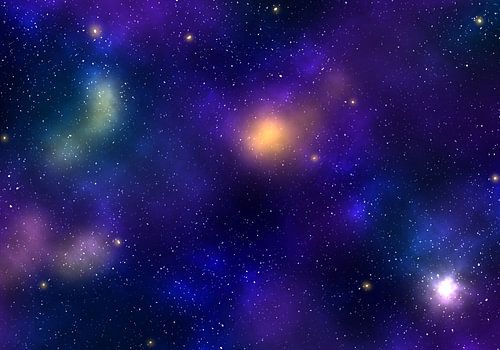 Galaxie dans l'espace