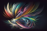 Pastel sur noir