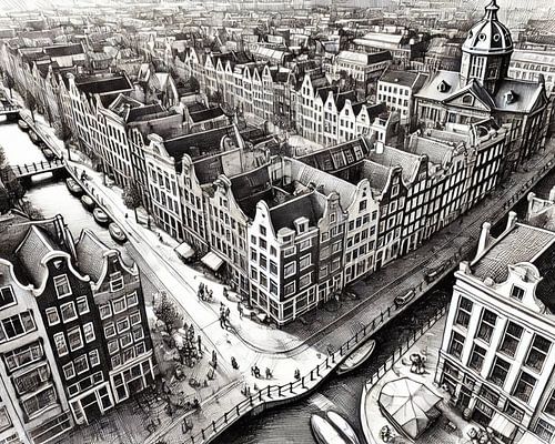 Amsterdam in schets van Jaap Ros