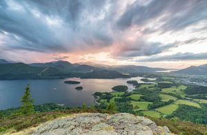 Zonsondergang Lake District Engeland - U.K. van Marcel Kerdijk